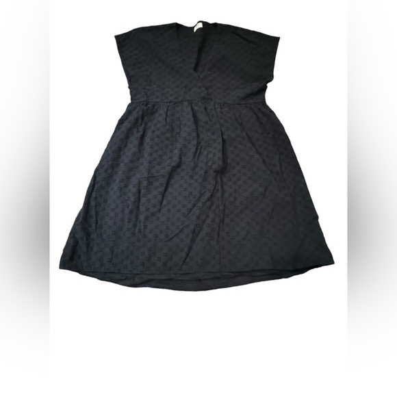 EUC Beautiful Black Cotton Eyelet Wilfred Dress Small - Picture 4 of 11